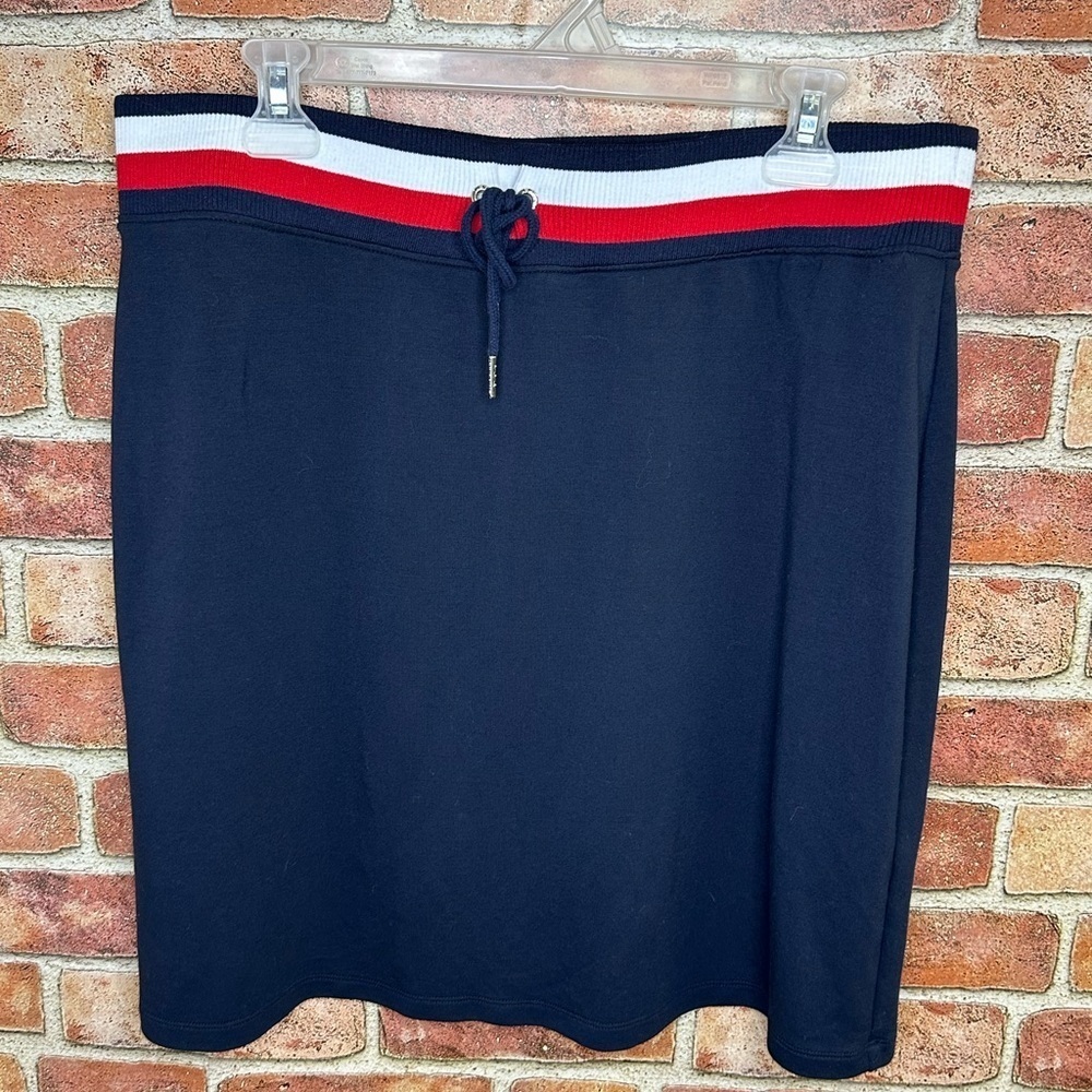 Tri Color sporty tennis drawstring Waistband casual skirt by Tommy Hilfiger